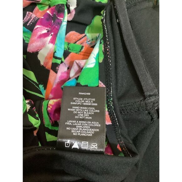 Catalina Floral Print One Piece Swimsuit M - Picture 5 of 6